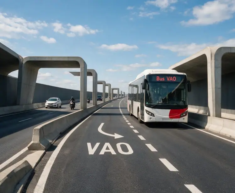 Carril Bus VAO - HOV lane
